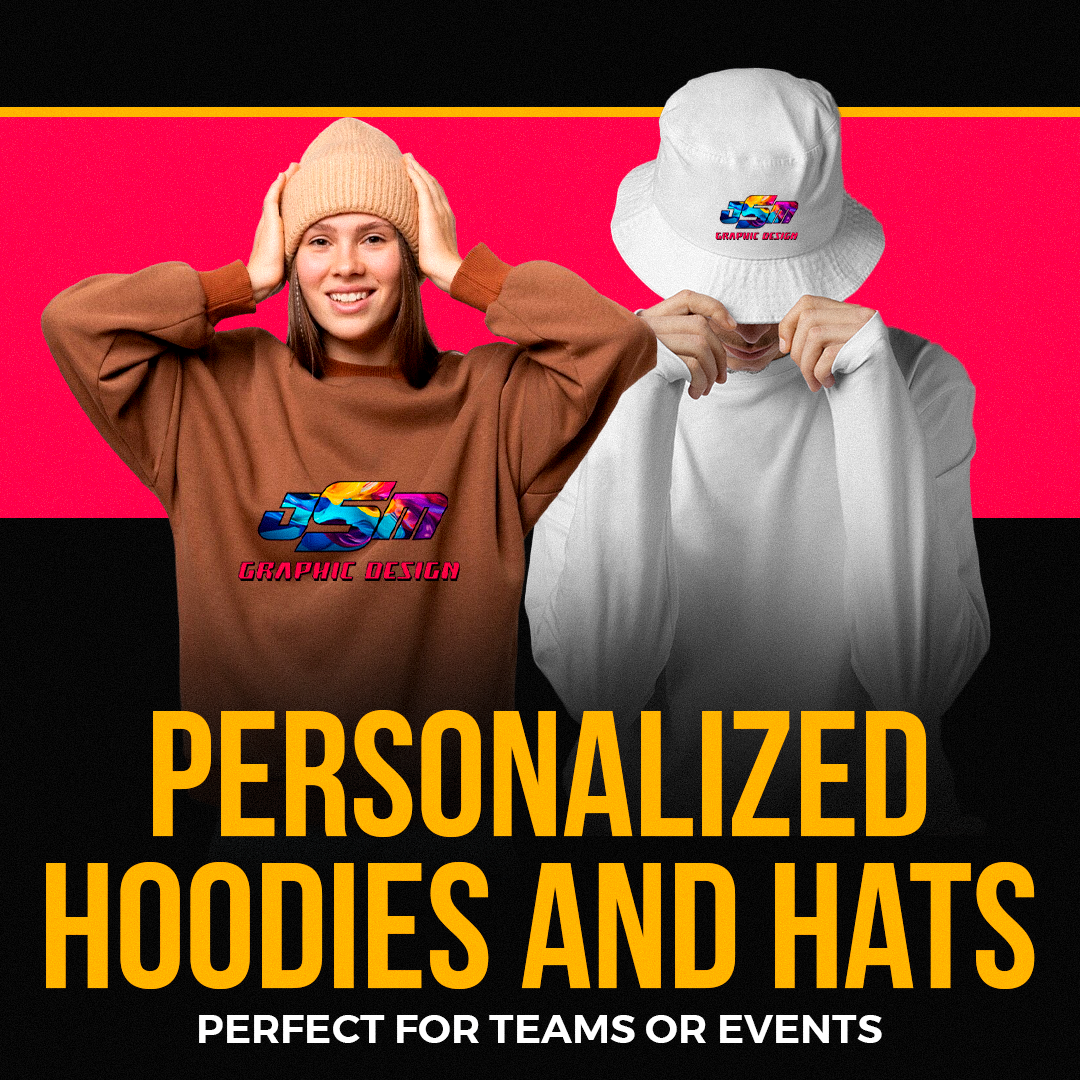 Personalized Hoodies and Hats – Perfect for Teams or Events